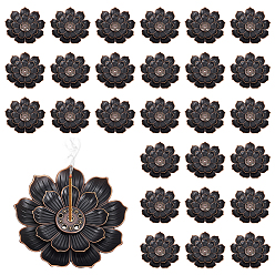 Cuivre Rouge 60 Porte-encens en alliage (pièces), bureau à domicile salon de thé fournitures bouddhistes zen, lotus, cuivre rouge, 57x11mm