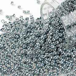 (565) Galvanized Grey Blue Тохо 11/0 круглые бусины, японский бисер, (565) оцинкованный серо-синий, 2.2 мм, отверстие : 0.8 мм, Около 50000 шт / фунт