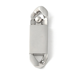 Нержавеющая Сталь Цвет 316 застежки для хирургических коробок из нержавеющей стали, цвет нержавеющей стали, 40x11.5x9 мм, отверстие : 4.5x5 мм