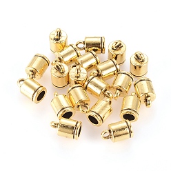 Античное Золото Тибетского стиля терминаторы, без кадмия и без свинца, античное золото , 10x6 мм, отверстие : 2 мм, внутренний диаметр: 4 мм