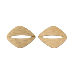 Настоящее золото 14K Ионное покрытие (ip) 304 соединительное кольцо из нержавеющей стали, щеткой, губа, реальный 14 k позолоченный, 18x22x0.5 мм, внутренний диаметр: 15.5x3 мм