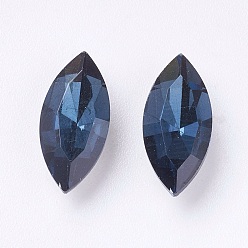 Монтана Имитация австрийского хрусталя горный хрусталь, класс А, задние и задние, лошадиный глаз , Монтана, 10x5x3 мм