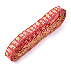 Разноцветный Жаккардовая лента, тирольская лента, Полиэфирная лента, для рукоделия шитье, домашний декор, подсолнечника модель, красочный, 5/8" (16 мм)