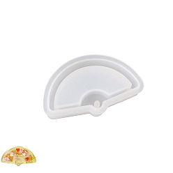 Fan DIY силиконовые формы кулон, формы для литья смолы, белые, вентилятор, 55x35x11 мм