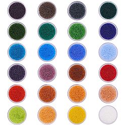 (52) Непрозрачная лаванда Бисер из стекла , прозрачный, круглые, разноцветные, 2 мм, отверстие : 0.5~0.8 мм