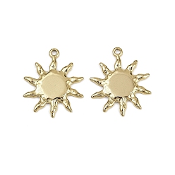 Золотой 304 подвески из нержавеющей стали, очарование солнца, золотые, 23.5x19.5x1.5 мм, отверстие : 1.5 мм