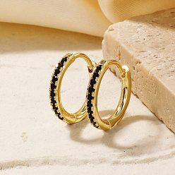 Реактивный Самолет Латунные серьги обруча, со стразами, круглые, золотые, струя, 17 мм