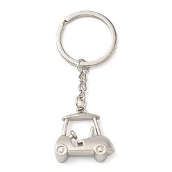 Платина Брелки для гольф-каров из сплава, платина, 83 мм