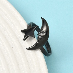 Звезда 304 открытые кольца манжеты из нержавеющей стали, без кадмия и без свинца и без никеля, звезда, 16.5 мм, размер США 8 1/2 (18.5 мм)