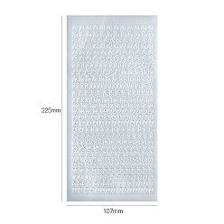 Серебро Водонепроницаемые наклейки из ПВХ с буквами, самоклеящиеся наклейки, Украшение дневника для фотоальбома своими руками, серебряные, 225x107 мм