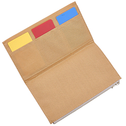 Gold Rectangle Canvas File Bag, File Pockets, with Zipper, Gold, 120x204x6mm