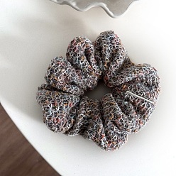 Светло-серый Ткань шерстяная пряжа аксессуары для волос, для девочек или женщин, резинка для волос / резинки для волос, светло-серый, 130 мм