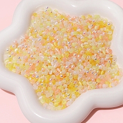 Персиковый Слойка Разноцветные круглые стеклянные бусины с имитацией кошачьего глаза, розовые, 4x3~3.5 мм, отверстие : 1.2 мм, о 150 шт / комплект