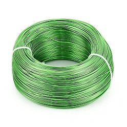 Зеленый лайм Анодированная алюминиевая проволока, гибкая металлическая проволока, гибкий провод ремесла, для бисероплетения, зеленый лайм, 18 датчик, 1.0 мм, 200 м / 500 г (656.1 футов / 500 г)