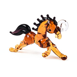 Перу Большие подвески, лэмпворк, ручная работа , лошадь, Перу, 32~34x50~53x10~12 мм, отверстие : 3.5~4x4~5 мм