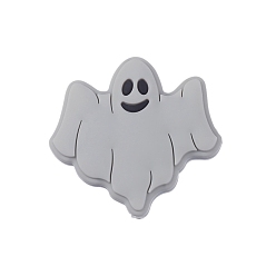 Светло-серый Фокальные бусины из пищевого силикона, призрак, светло-серый, 23x30 мм