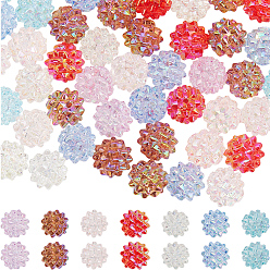 (52) Непрозрачная лаванда 80шт. переливающиеся акриловые бусины с УФ-покрытием, круглые, разноцветные, 15 мм, отверстие : 2.6 мм, 80 шт / пакет