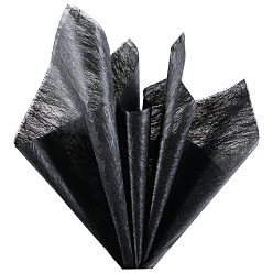 Черный 114шт. квадратная хлопковая бумага для упаковки букета цветов, чёрные, 290x290x0.01 мм