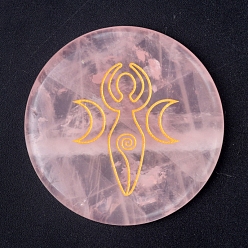 Human Натуральный розы украшения кварц дисплей, украшение домашнего офиса, плоско-круглые, человек, 55 мм