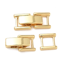 Real 18K Gold Plated SHEGRACE Brass Watch Band Clasps, Cadmium Free & Lead Free & Nickel Free, Rectangle, Real 18K Gold Plated, 15.5x7x4mm
