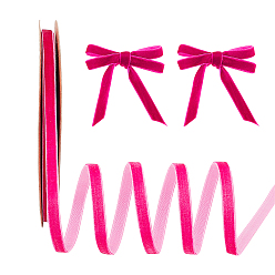 Камелия Односторонние бархатные ленты, аксессуары для одежды, камелия, 3/8 дюйм (10 мм), 20 ярдов / ролл