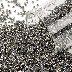 (992) Gilt Lined Light Montana Blue TOHO Round Seed Beads, Japanese Seed Beads, (992) Gilt Lined Light Montana Blue, 15/0, 1.5mm, Hole: 0.7mm, about 15000pcs/50g