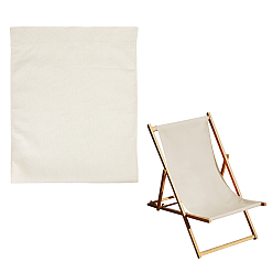 Beige Tela de lona y oxford para sillas, suministros de reemplazo de tela para silla de playa, crema, 1160x420x1.5~3 mm