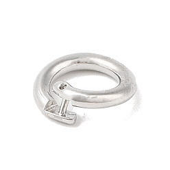 Платина Латунные стопорные соединительные кольца, открытый круг, платина, 10x3 мм, внутренний диаметр: 6.5 мм