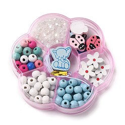 Mixed Shapes Тема детского дня, набор украшений из кленового дерева, наборы для изготовления своими руками, разнообразные, 16.5~25x15~21x4.5~6 мм, отверстие : 2 мм