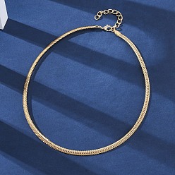 Золотой 304 из нержавеющей стали цепи ожерелья, с латунной фурнитурой , ионное покрытие (ip), золотые, 16.73 дюйм (42.5 см)