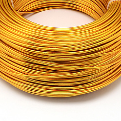 Orange Round Aluminum Wire, Bendable Metal Craft Wire, for DIY Jewelry Craft Making, Orange, 9 Gauge, 3.0mm, 25m/500g(82 Feet/500g)