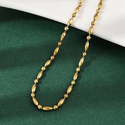 Золотой 2.5мм 304 ожерелья из нержавеющей стали с круглыми овальными звеньями, золотые, 17.95 дюйм (45.6 см)