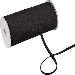 Noir Coton rubans en coton sergé, rubans à chevrons, pour la décoration de la maison, emballage cadeaux et bricolage artisanat décoratif, noir, 3/8" (9 mm)
