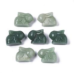 Green Aventurine Bunny Natural Green Aventurine Display Decorations, 3D Rabbit, 49~52x23~25x31~35mm