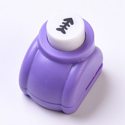 Случайный Цвет Пластиковые наборы для пунша для скрапбукинга и бумажных промыслов, бумажные формочек, елочка, случайный один цвет или случайный смешанный цвет, 33x26x32 мм