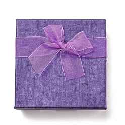 Purple Valentines Day Gifts Boxes Packages Cardboard Bracelet Boxes, Purple, 9x9x2.7cm