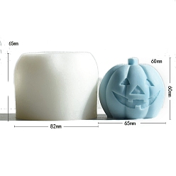 Тыква Хэллоуин силиконовые формы, формы для украшения, формы для литья гипсовой смолы, белые, тыква, 82x65 мм