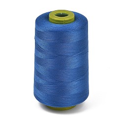 Royal Blue Polyester Machine Embroidery Threads, Sewing Thread, Royal Blue, 0.3mm, about 5000yards/roll