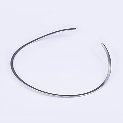 Stainless Steel Color 201 Stainless Steel Choker Necklaces, Rigid Necklaces, Stainless Steel Color, 4.92 inchx5.51 inch(12.5x14cm)