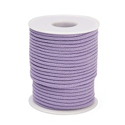 Лиловый Нейлоновые нити, Миланские шнуры / витые шнуры, сирень, 3 мм, около 21.87 ярдов (20 м) / рулон