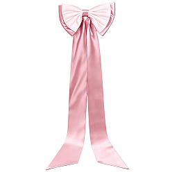 Pink Detachable Polyester Big Bowknot for Garment Wedding Dress Accessories, Pink, 1580x380x41mm