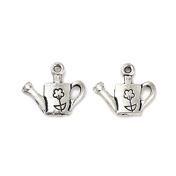 Античное Серебро Сплавочные подвески тибетского стиля, без кадмия и без свинца, лейка амулеты, античное серебро, 15x18x2 мм, отверстие : 1.5 мм, Около 1000 шт / 1000 г