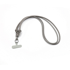 Темно-Серый Кожа планки мобильного, Сплав с застежкой, темно-серый, 900~915x6 мм