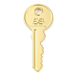 Золотой Стойки подвески обшивки сплава, без кадмия, без никеля и без свинца, ключ, золотые, 56x23x3.5 мм, отверстие : 5 мм