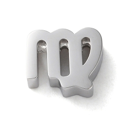 Дева Созвездие 304 подвески из нержавеющей стали, Дева, 7.5x8.5x3 мм, отверстие : 2 мм