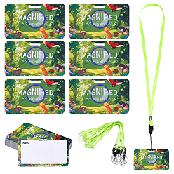 (52) Непрозрачная лаванда 50шт. бумажных именных карточек, с 50шт. полиэстеровыми ремешками для мобильных телефонов, прямоугольные, разноцветные, 50x85x0.2 мм, отверстие : 15x3 мм, 50 шт