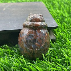 Лабрадорита Резные фигурки целебных божьих коровок из натурального лабрадорита, Украшения из камня с энергией Рейки, 50 мм