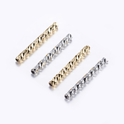 (52) Непрозрачная лаванда Бисера латунной трубки, трубка, граненые, разноцветные, 14.5x1.5 мм, отверстие : 0.5 мм