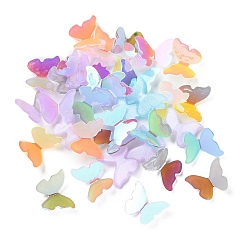 Mixed Color Resin Cabochons, Butterfly, Mixed Color, 8x10x2.5mm
