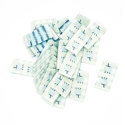 Цветок Тканевые этикетки для одежды, вышитая бирка своими руками, для джинсов своими руками, , обуви, аксессуары для шляп, прямоугольные, цветок, 20x50 мм